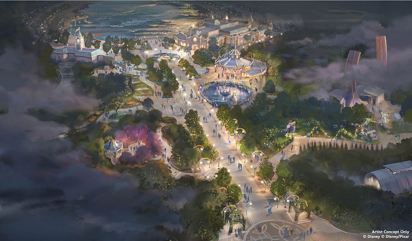 Futura avenida de la extensión del parque Walt Disney Studios de Disneyland Paris